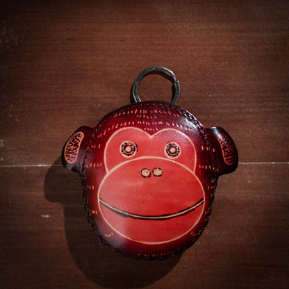 Big Mouth Monkey Shaped Leather Coin Purse