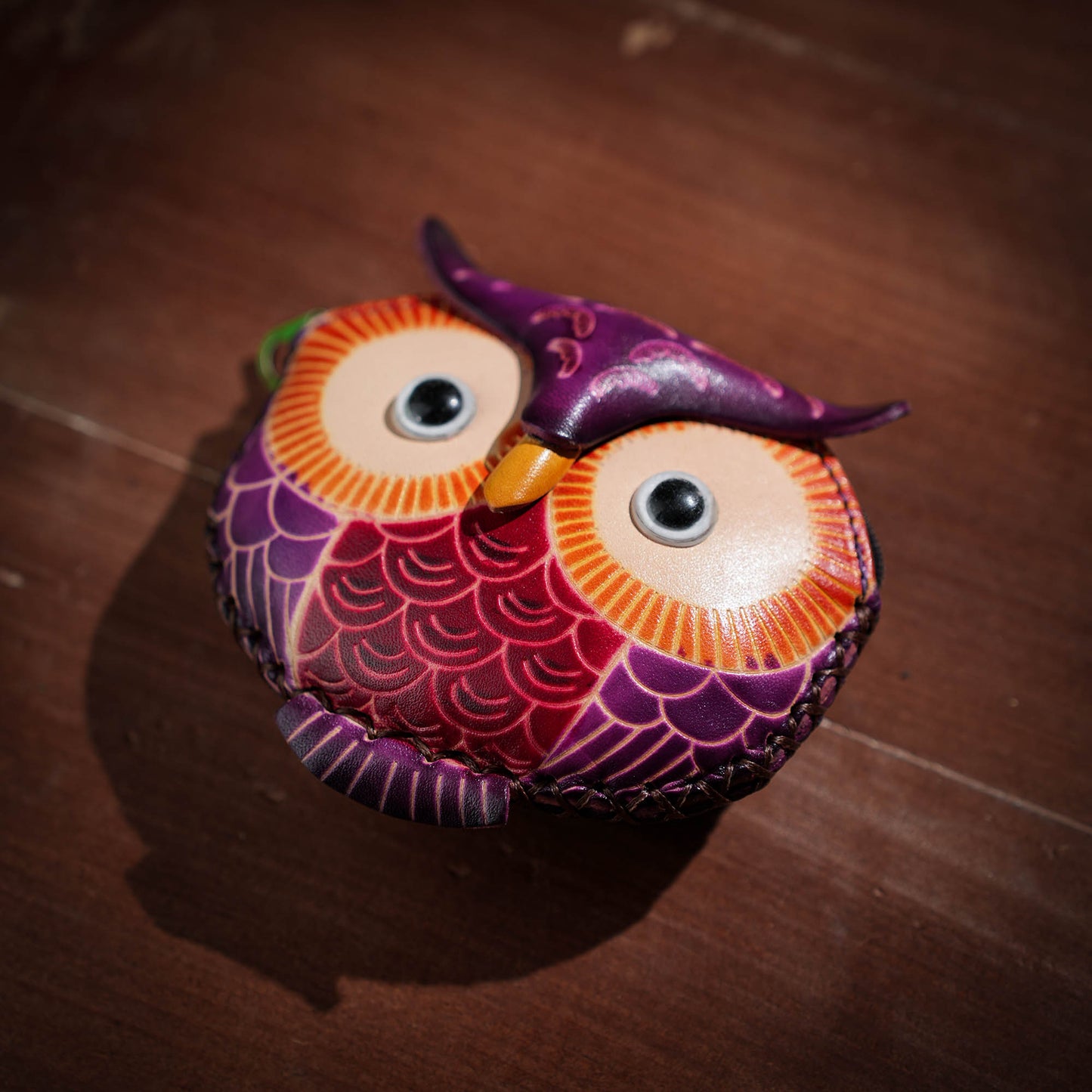 Owl Shaped Leather Coin Purse