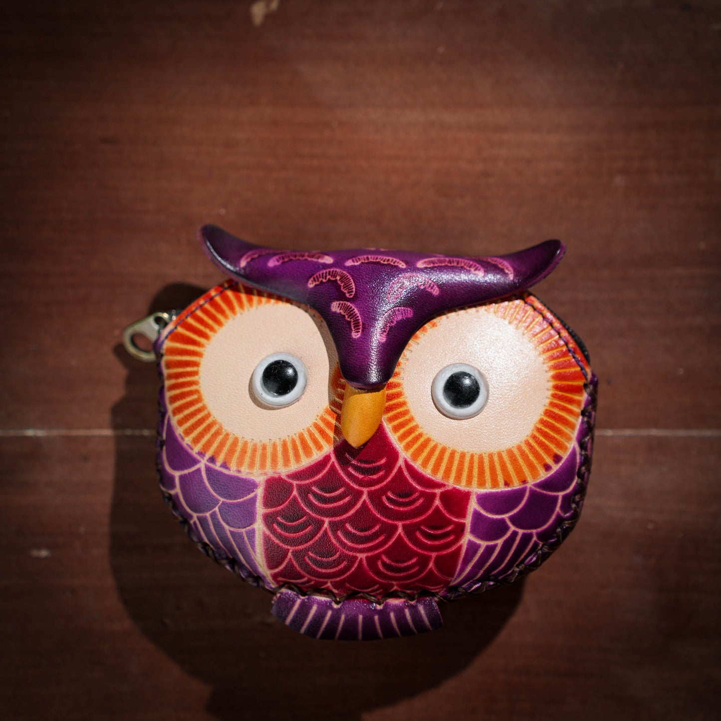 Owl Shaped Leather Coin Purse