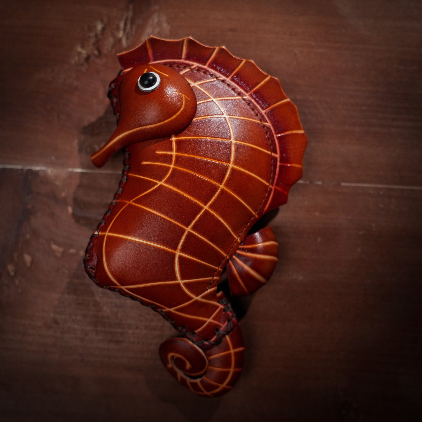 Seahorse Shaped Leather Coin Purse