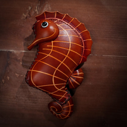 Seahorse Shaped Leather Coin Purse