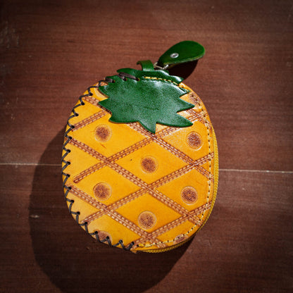 Pineapple Shaped Leather Coin Purse